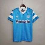 Vue avant du maillot vintage Olympique de Marseille Extérieur 1989/1991.