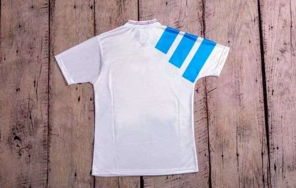 Vue arrière du maillot OM Ligue des Champions 1993