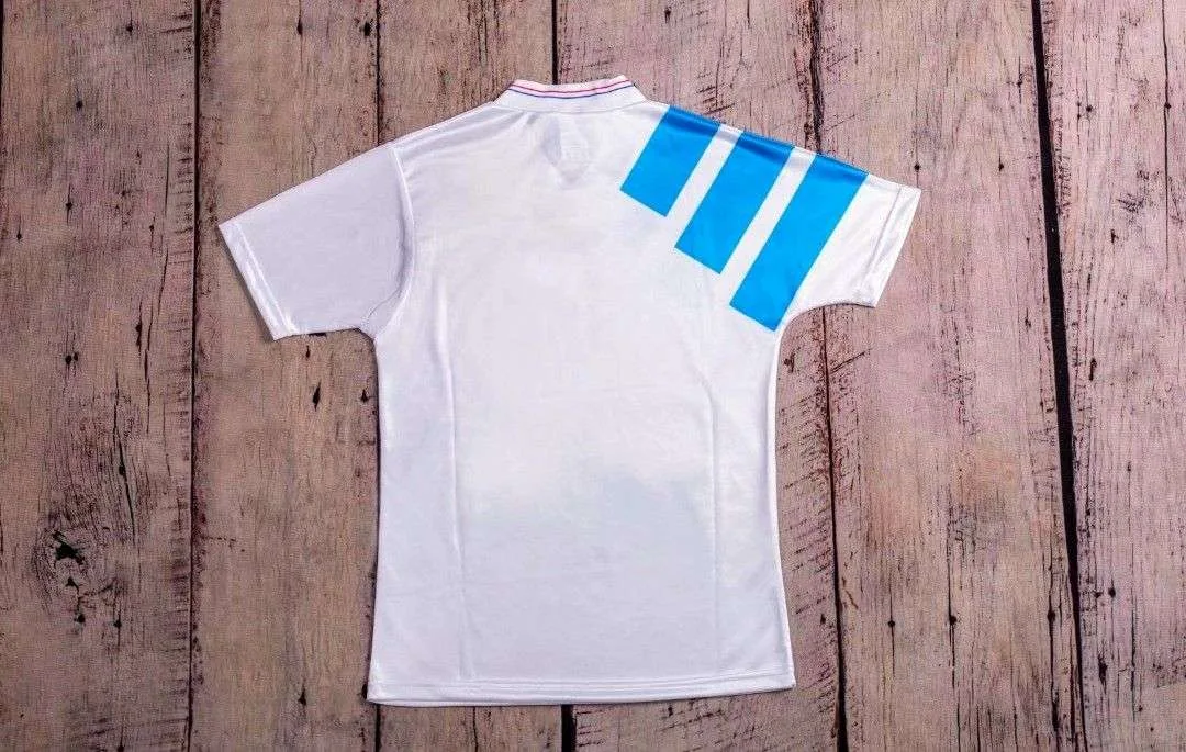 Vue arrière du maillot OM Ligue des Champions 1993
