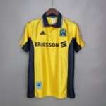 Vue avant du maillot vintage Olympique de Marseille "Centenaire" 1998/1999.