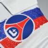 Zoom sur le logo du maillot vintage Paris Saint-Germain Domicile 1990/1991.