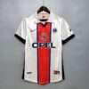 Vue avant du maillot vintage Paris Saint-Germain Extérieur 1998/1999.