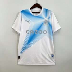 Vue avant du maillot OM 30 ans LDC
