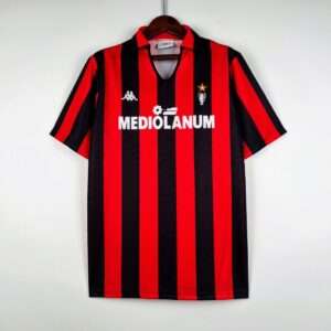 Vue avant du maillot vintage AC Milan Domicile Saison 1988-1990