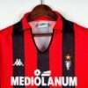 Zoom sur les logos du maillot vintage AC Milan Domicile Saison 1988-1990