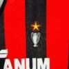 Zoom sur les logos du maillot vintage AC Milan Domicile Saison 1988-1990