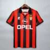 Vue avant du maillot vintage AC Milan Domicile 1996/1997