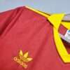 Zoom sur le logo et col du maillot vintage AS Rome Domicile 1991/1992