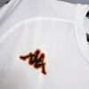 Zoom sur les logos du maillot vintage AS Rome Extérieur 2000/2001