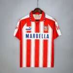 Vue avant du maillot vintage Atlético Madrid Domicile 1994/1995.