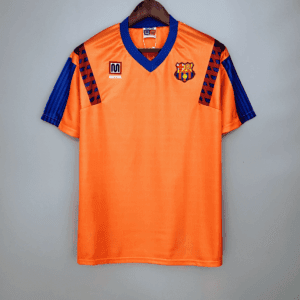 Vue avant du maillot vintage FC Barcelone Extérieur 1991/1992.