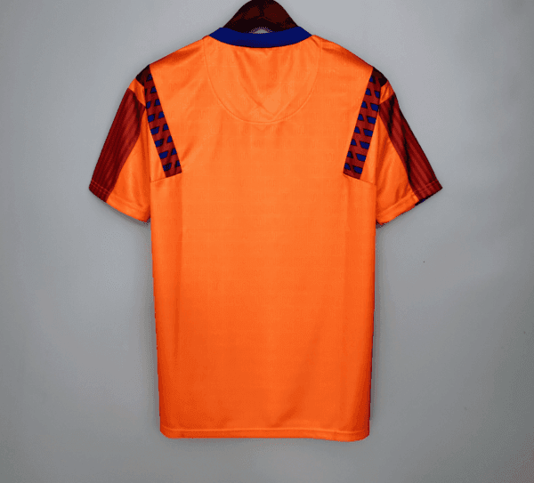 Vue arrière du maillot vintage FC Barcelone Extérieur 1991/1992.