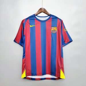 Vue avant du maillot vintage FC Barcelone Finale Ligue des Champions 2006.