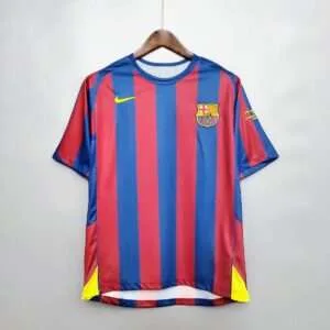 Vue avant du maillot vintage FC Barcelone Finale Ligue des Champions 2006.