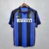 Vue avant du Zoom sur le logo du maillot Inter Milan 2001