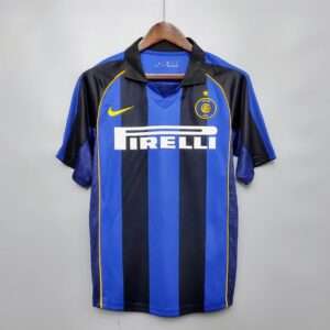 Vue avant du Zoom sur le logo du maillot Inter Milan 2001