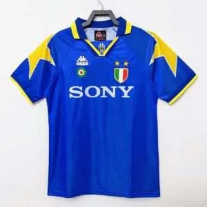 Vue avant du maillot vintage Juventus Extérieur 1995/1996.