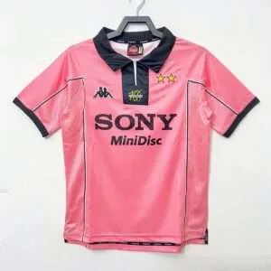 Vue avant du maillot vintage Juventus "Centenaire" 1997/1998.