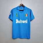 Vue avant du maillot vintage Naples Domicile 1987/1988