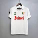 Vue avant du maillot vintage Naples Extérieur 1987/1988