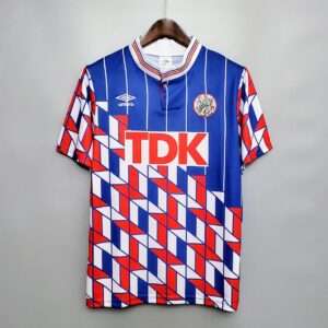 Vue avant du maillot vintage Ajax Amsterdam Extérieur 1989/1990
