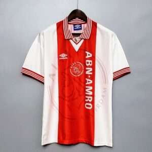Vue avant du maillot vintage Ajax Amsterdam Domicile 1995/1996