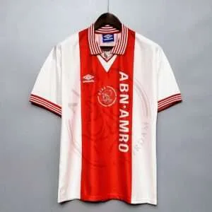 Vue avant du maillot vintage Ajax Amsterdam Domicile 1995/1996