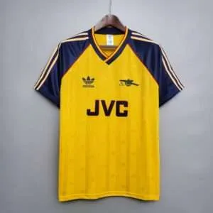 Vue avant du maillot vintage Arsenal Extérieur 1988/1991