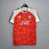 Vue avant du maillot vintage Arsenal Domicile 1990/1992