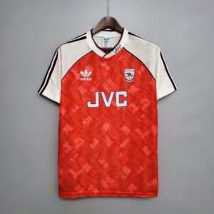 Vue avant du maillot vintage Arsenal Domicile 1990/1992