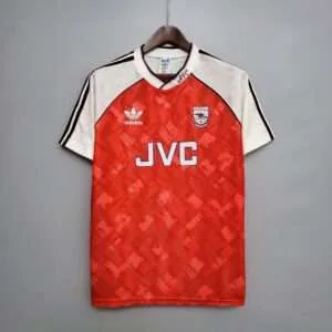 Vue avant du maillot vintage Arsenal Domicile 1990/1992
