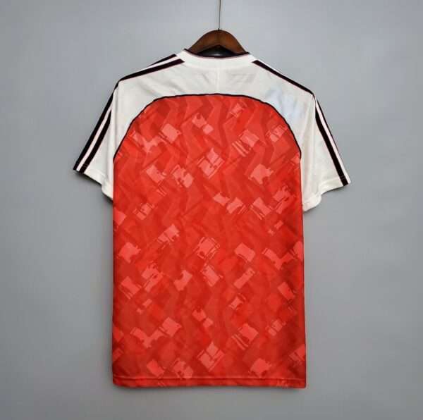 Vue arrière du maillot vintage Arsenal Domicile 1990/1992