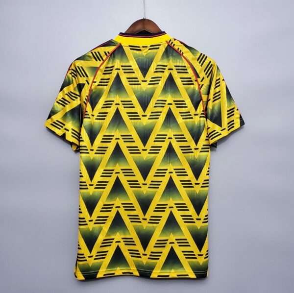 Vue arrière du maillot vintage Arsenal Extérieur 1991/1993