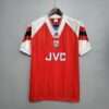 Vue avant du maillot vintage Arsenal Domicile 1992/1994
