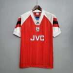 Vue avant du maillot vintage Arsenal Domicile 1992/1994