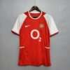 Vue avant du maillot vintage Arsenal Domicile 2002/2004