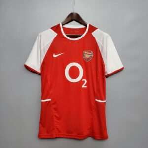 Vue avant du maillot vintage Arsenal Domicile 2002/2004
