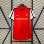 Vue avant du maillot vintage Arsenal Domicile 2000/2002