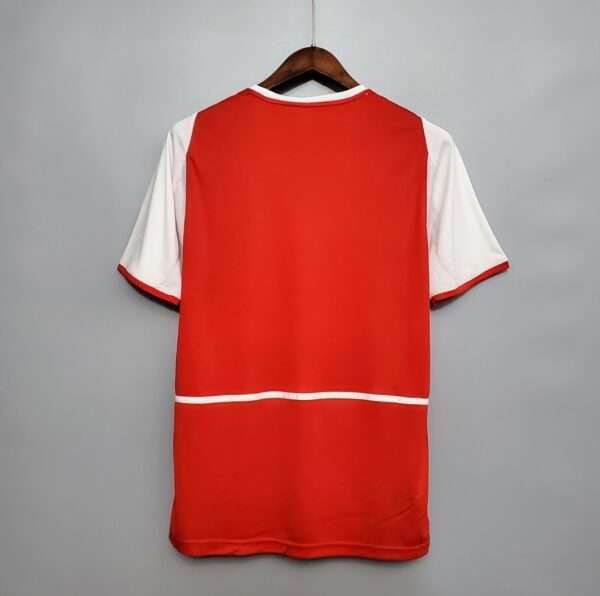 Vue arrière du maillot vintage Arsenal Domicile 2002/2004