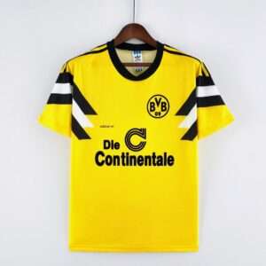 Vue avant du maillot vintage Borussia Dortmund "Coupe d'Allemagne" 1988/1989