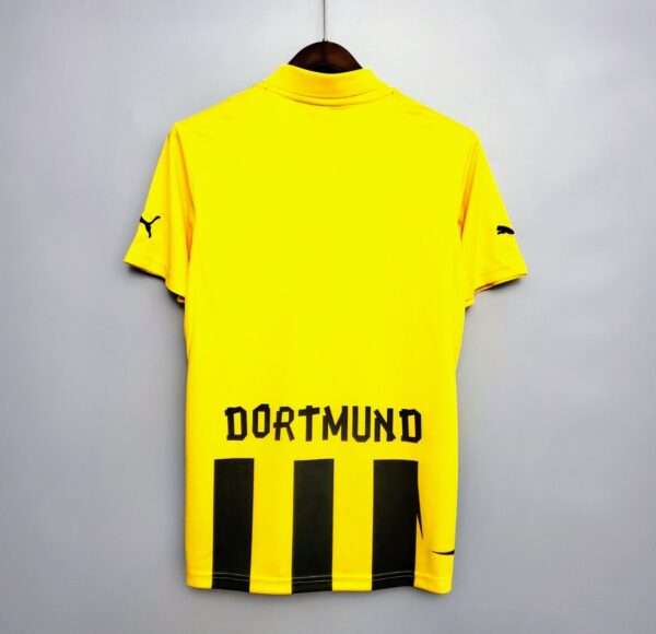 Vue arrière du maillot vintage Borussia Dortmund "Ligue des Champions" 2012/2013