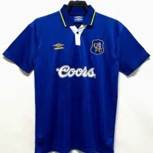 Vue avant du maillot vintage Chelsea Domicile 1995/1997