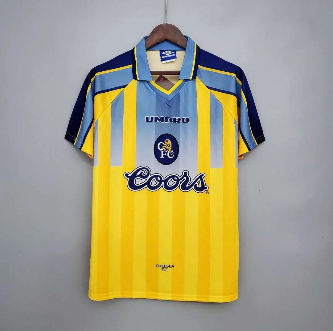 Vue avant du maillot vintage Chelsea Extérieur 1996/1998