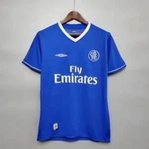 Vue avant du maillot vintage Chelsea Domicile 2003/2005