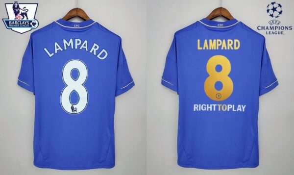 Zoom sur les flocages du maillot vintage Chelsea Domicile 2012/2013