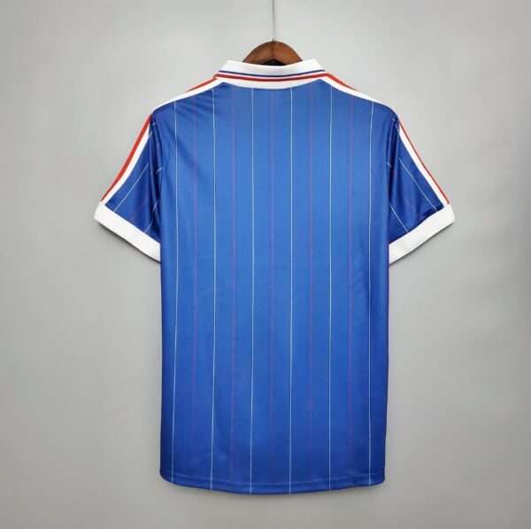 Vue arrière du maillot vintage France Domicile Coupe du Monde 1982