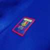 Zoom sur le logo et coutures du maillot vintage France Finale Coupe du Monde 1998