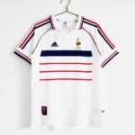 Vue avant du maillot vintage France Extérieur Coupe du Monde 1998
