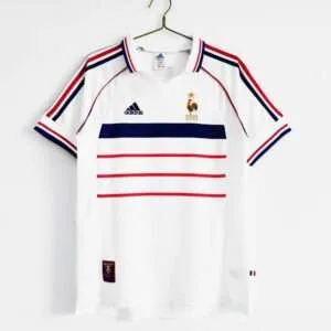Vue avant du maillot vintage France Extérieur Coupe du Monde 1998