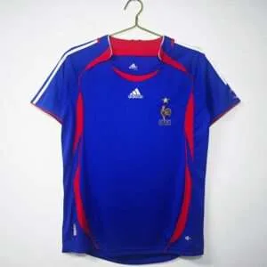Vue avant du maillot vintage France Domicile Coupe du Monde 2006